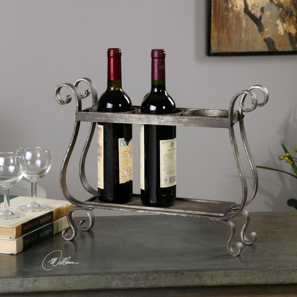 Uttermost Tiberio Rustic Wine Holder