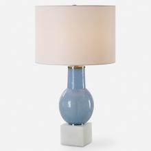 Uttermost 30297-1 - Uttermost Clear Sky Blue Glass Table Lamp