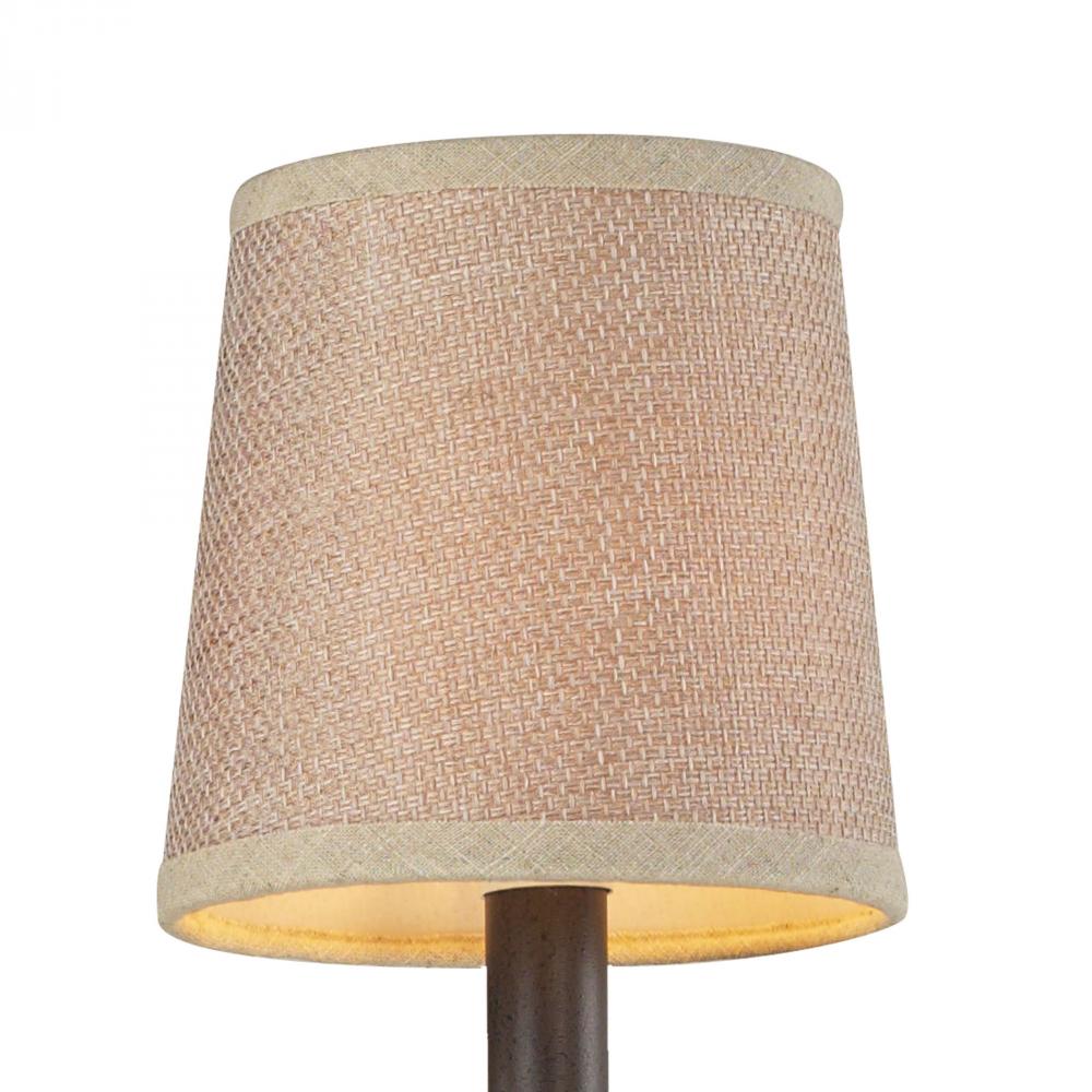 Veronica Mini Shade In Tan Textured Linen