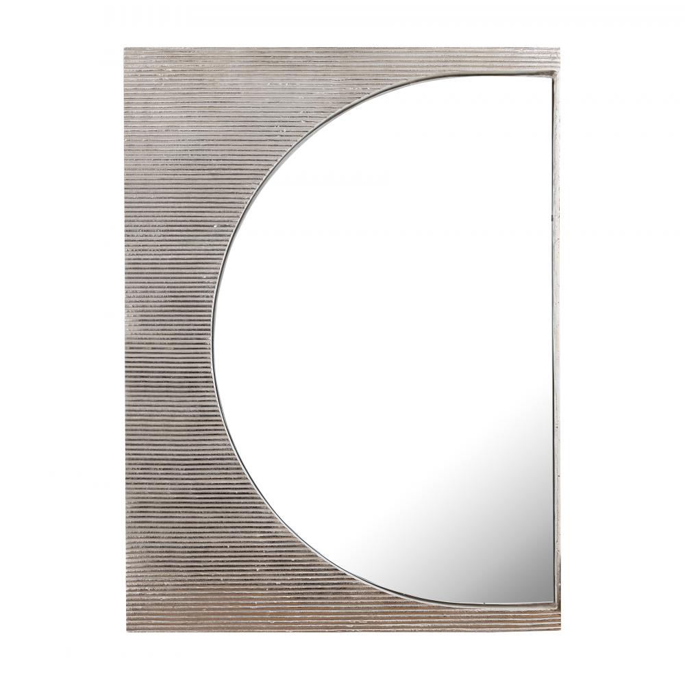 Flute Wall Mirror - Polished Nickel