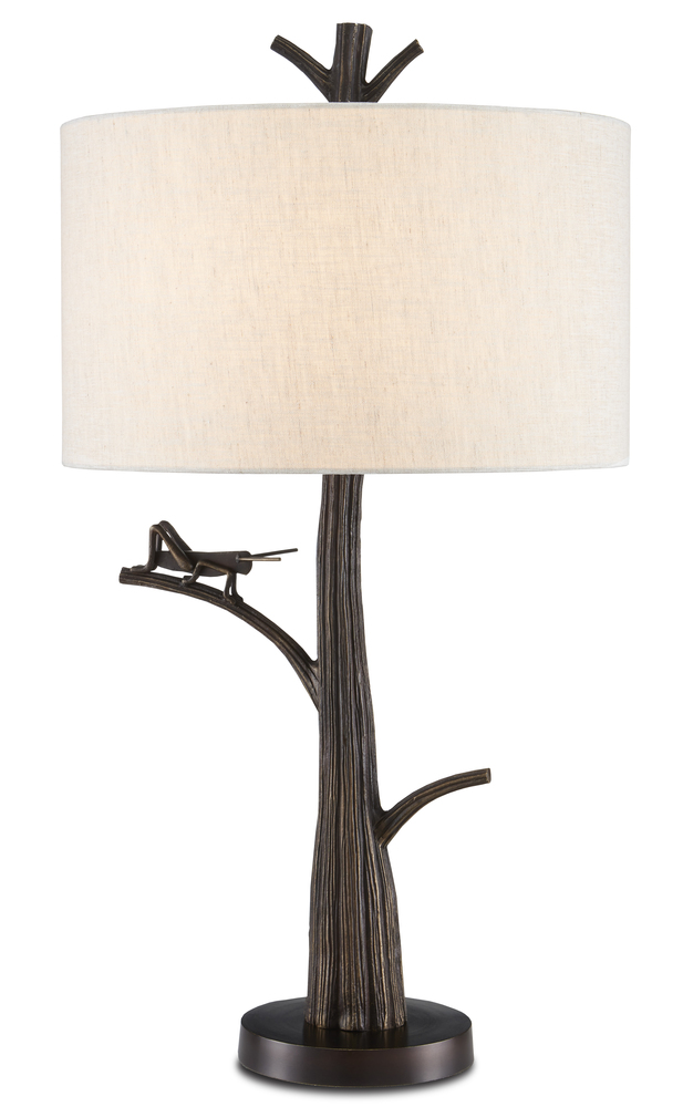 Grasshopper Bronze Table Lamp