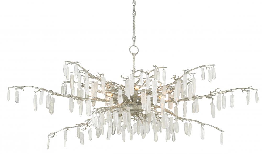 Forest Dawn Silver Chandelier