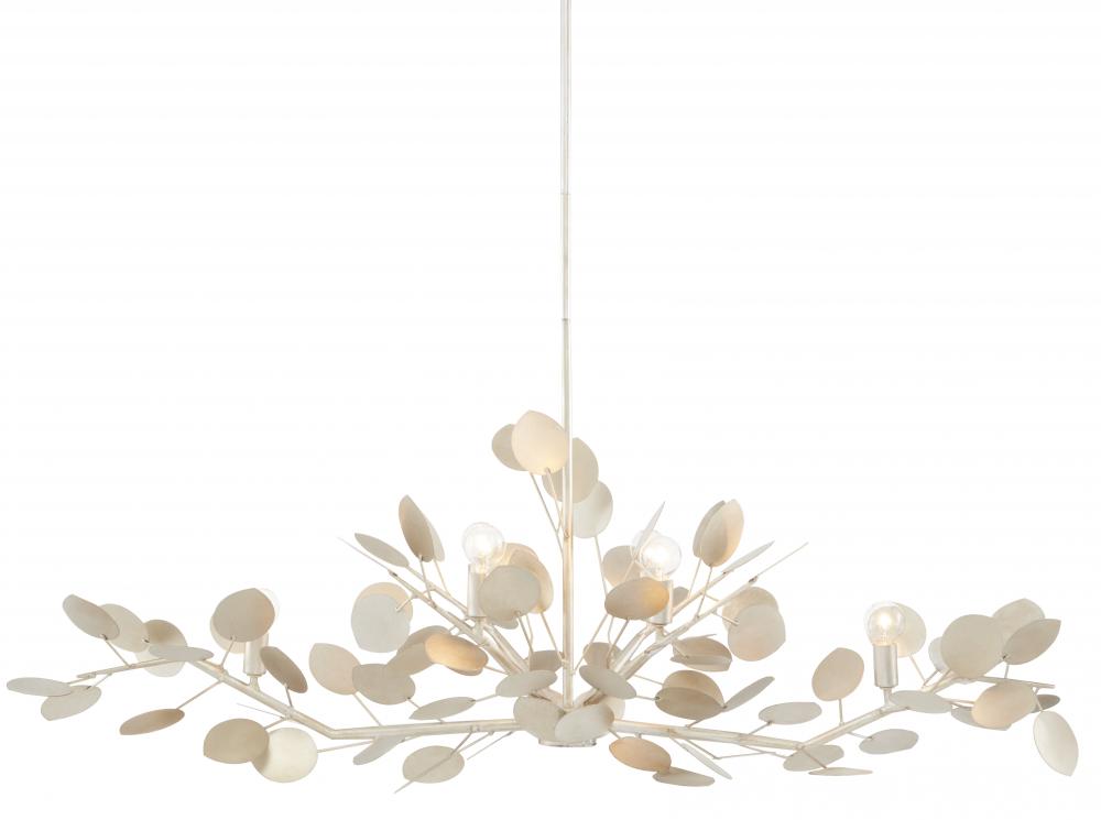 Lunaria Silver Oval Chandelier